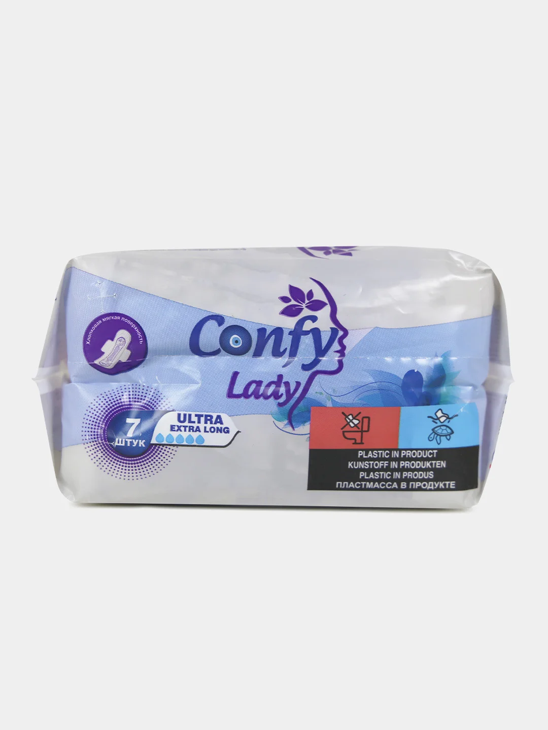 Гигиенические женские прокладки Confy Lady Ultra Extralong, 7 шт, 1+1