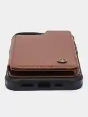 Бирюзовый чехол для iPhone (Айфон) 13, 14 / Картхолдер для телефона