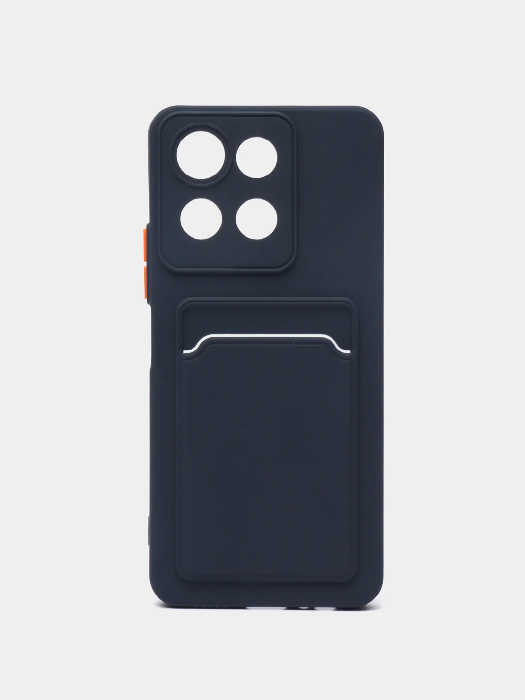Морской силиконовый чехол для HONOR X6a (Хонор Х6а Икс 6 а) с карманом для карт, прозрачный