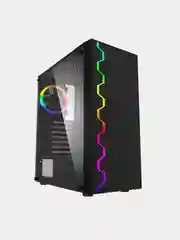Черный корпус компьютерный GMNG OGC-G100 без БП, ATX 5x120mm