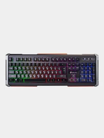 Черный клавиатура игровая мембранная Oklick 717G Black Death, USB