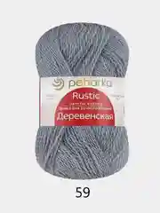 Серебряный пряжа Пехорка "Деревенская", 100% шерсть, 100 г, 250 м