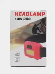 Красный фонарь налобный  Headlamp на батарейках