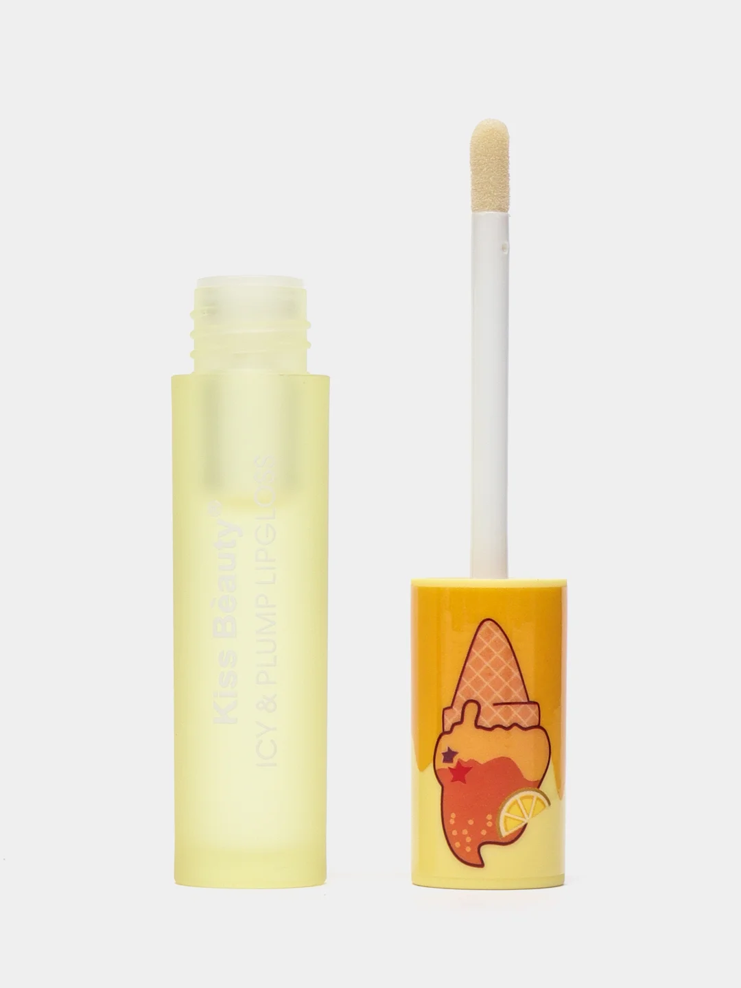 Желтый блеск для губ Kiss Beauty 3D lip volume, 5 мл