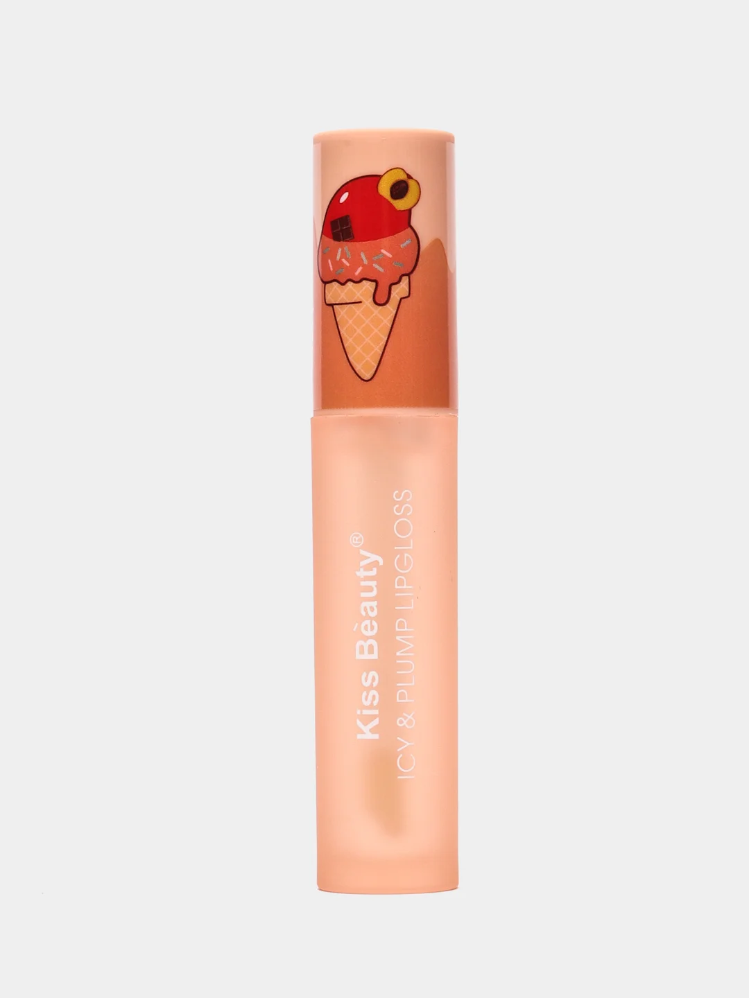 Оранжевый блеск для губ Kiss Beauty 3D lip volume, 5 мл