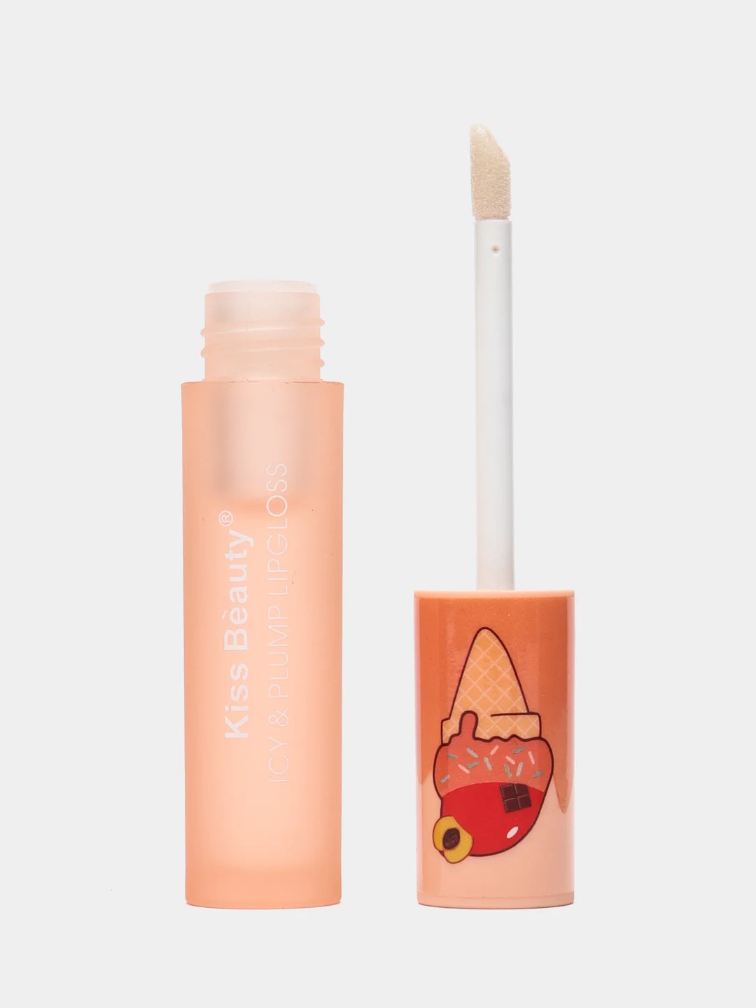 Оранжевый блеск для губ Kiss Beauty 3D lip volume, 5 мл