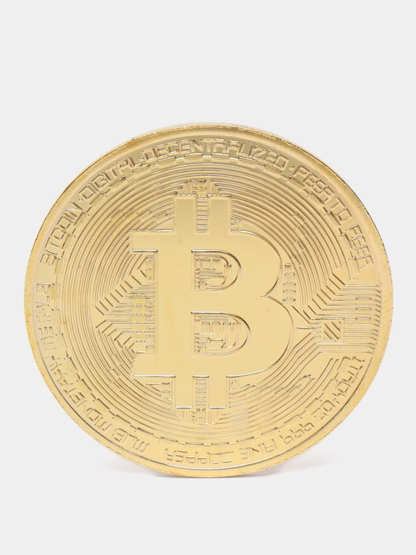 Сувенирная монета Биткоин (Bitcoin) BTC, монетка биткойн