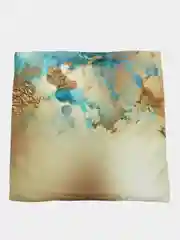 Бирюзовый декоративная наволочка "Marble" на подушку