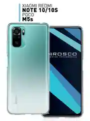 Чехол для Xiaomi Redmi Note 10, Redmi Note 10S, POCO M5s силиконовый ROSCO с защитой камер