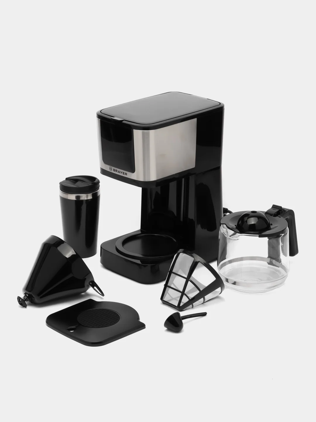 Кофеварка капельная BRAYER BR1125, 1250 мл., 900 Вт