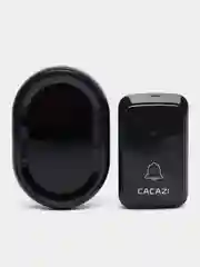Черный дверной звонок беспроводной CACAZI A80