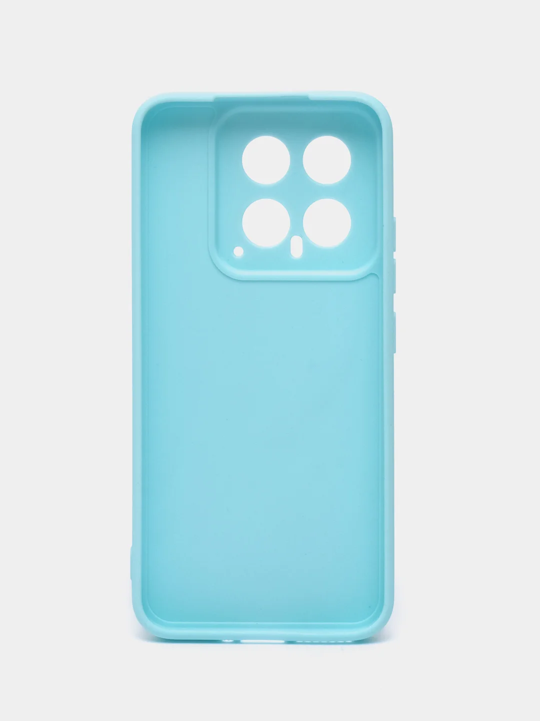 Голубой чехол для Xiaomi 14 ( Сяоми 14 ) силиконовый , прозрачный
