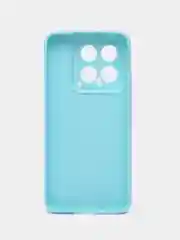 Голубой чехол для Xiaomi 14 ( Сяоми 14 ) силиконовый , прозрачный