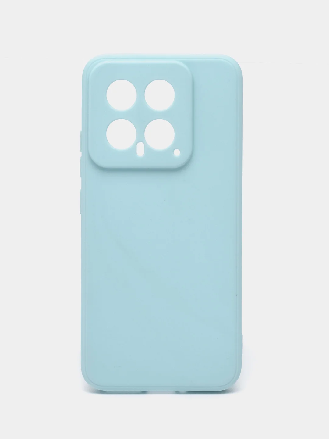Голубой чехол для Xiaomi 14 ( Сяоми 14 ) силиконовый , прозрачный