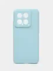 Голубой чехол для Xiaomi 14 ( Сяоми 14 ) силиконовый , прозрачный