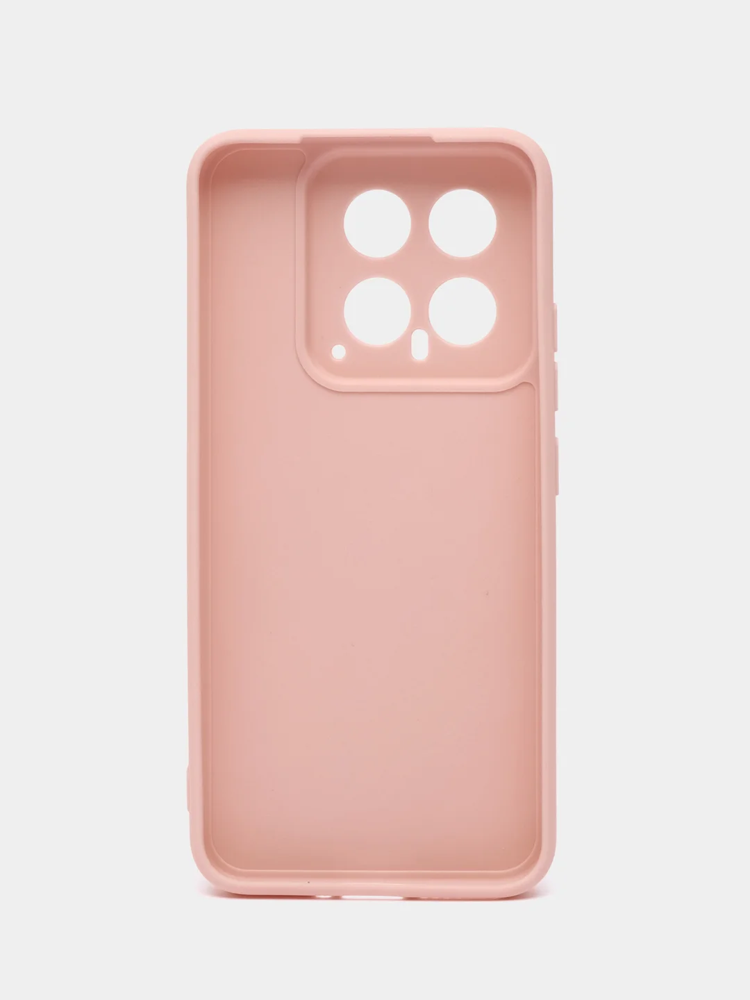 Пудровый чехол для Xiaomi 14 ( Сяоми 14 ) силиконовый , прозрачный