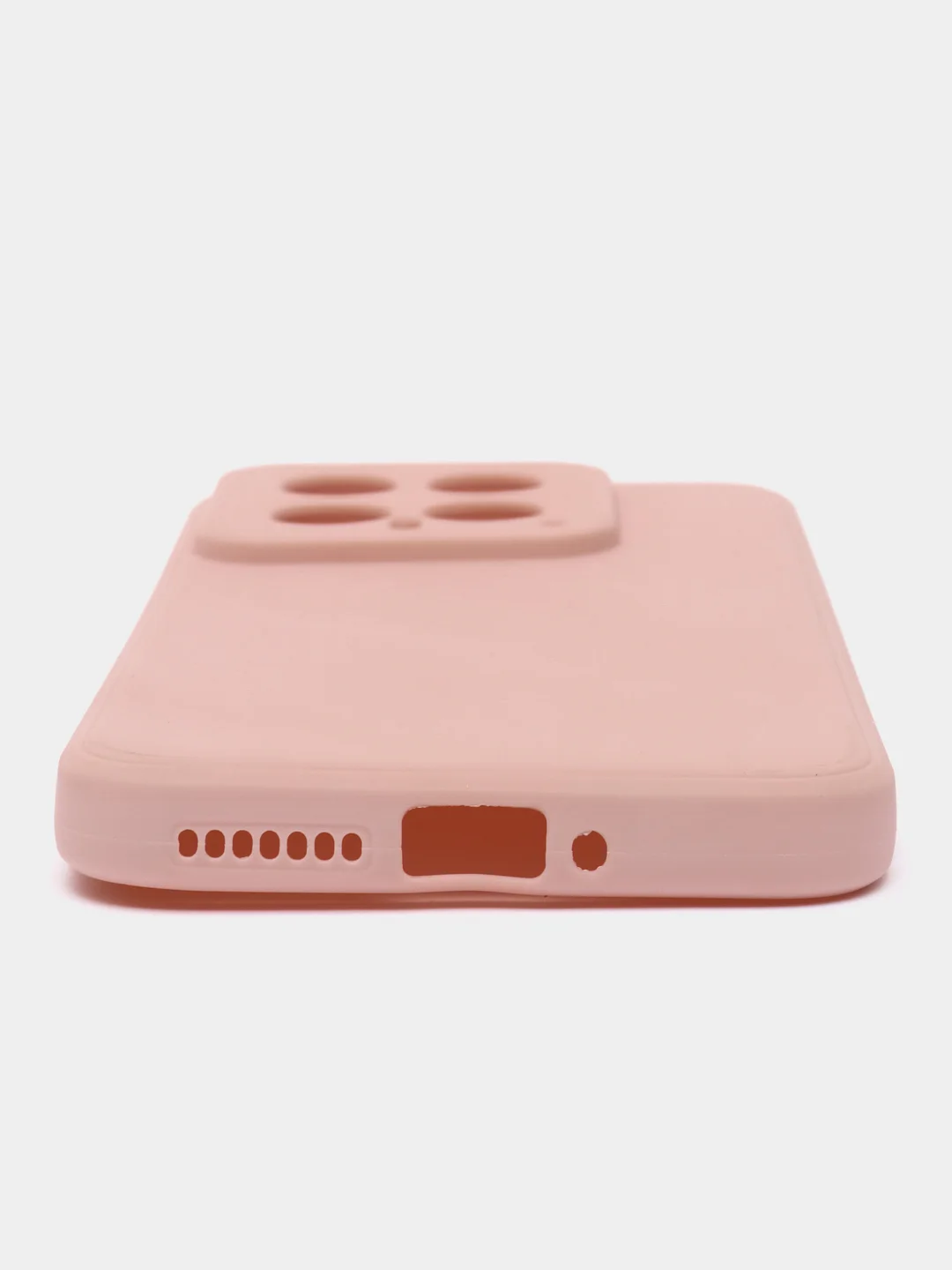 Пудровый чехол для Xiaomi 14 ( Сяоми 14 ) силиконовый , прозрачный