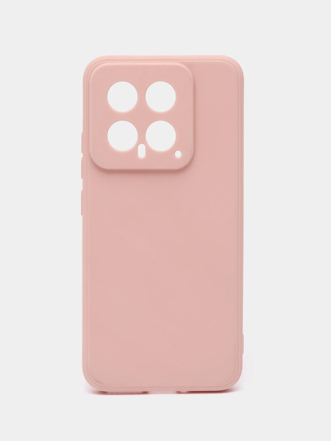 Пудровый чехол для Xiaomi 14 ( Сяоми 14 ) силиконовый , прозрачный