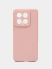 Пудровый чехол для Xiaomi 14 ( Сяоми 14 ) силиконовый , прозрачный
