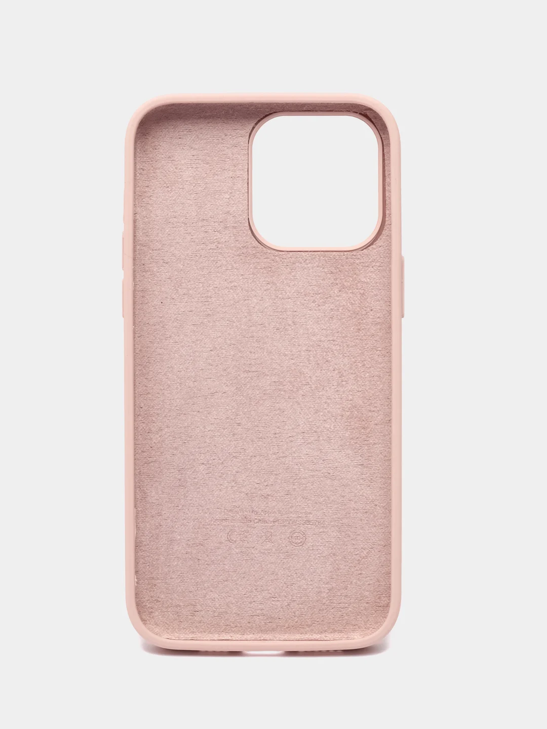 Пудровый чехол Silicone Case для iPhone 14, 14 Pro, 14 Plus, 14 Pro Max, с закрытым низом