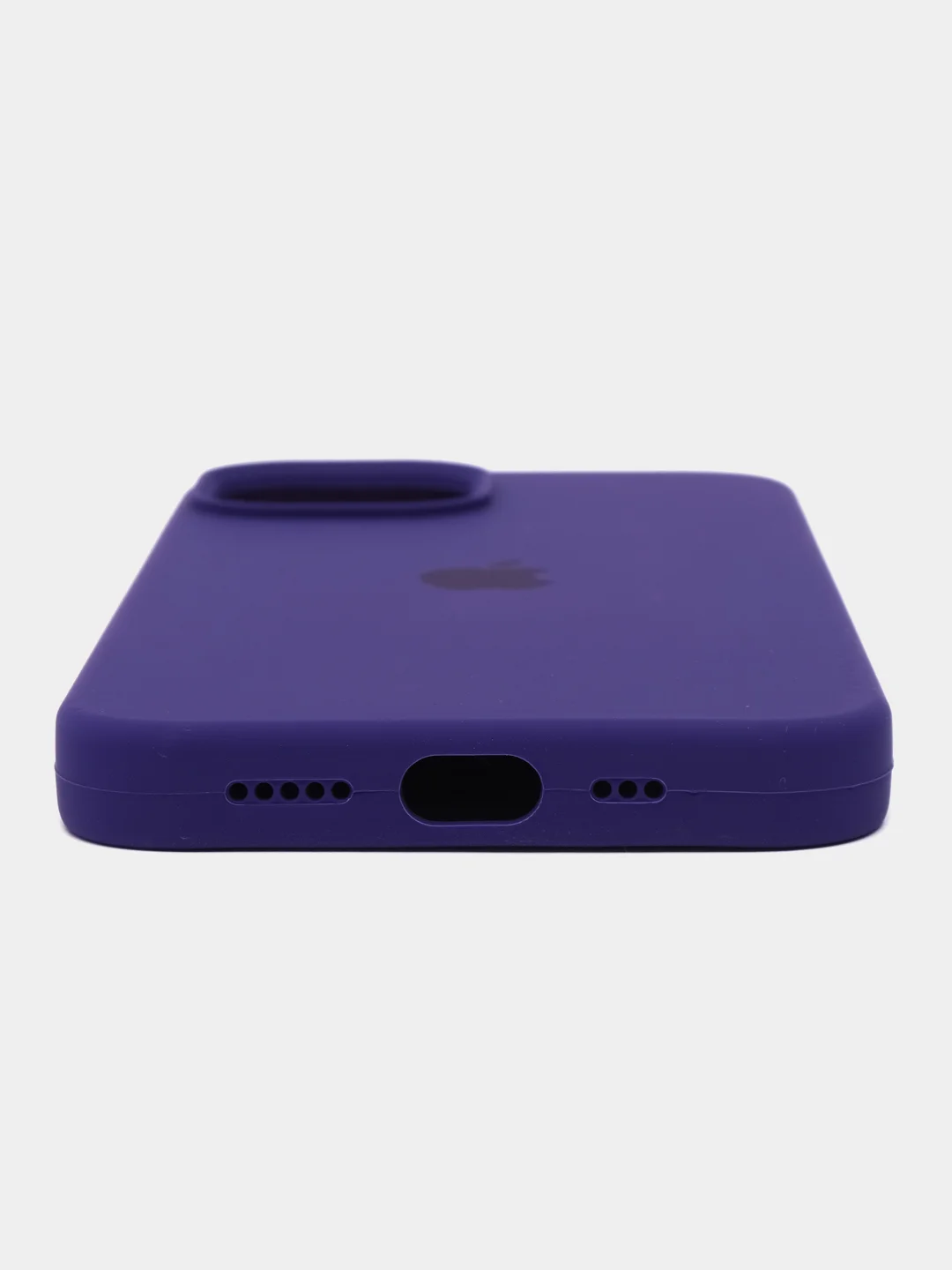 Фиолетовый чехол Silicone Case для iPhone 14, 14 Pro, 14 Plus, 14 Pro Max, с закрытым низом