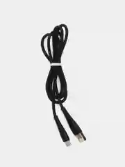 USB кабель для зарядки Denmen на Micro / Lightning (iPh) 2.4A 1м силиконовый черный