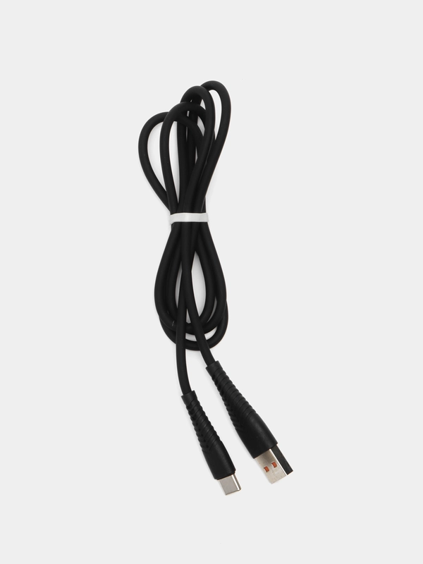 USB кабель для зарядки Denmen на Micro / Lightning (iPh) 2.4A 1м силиконовый черный