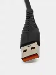 USB кабель для зарядки Denmen на Micro / Lightning (iPh) 2.4A 1м силиконовый черный