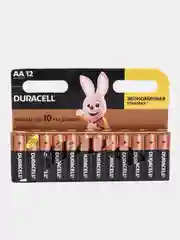 Батарейки DURACELL 12 шт комплект пальчиковые АА/ мизинчиковые ААА щелочные (алкалиновые)