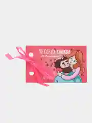 Алый чековая книжка желаний 10*6 см