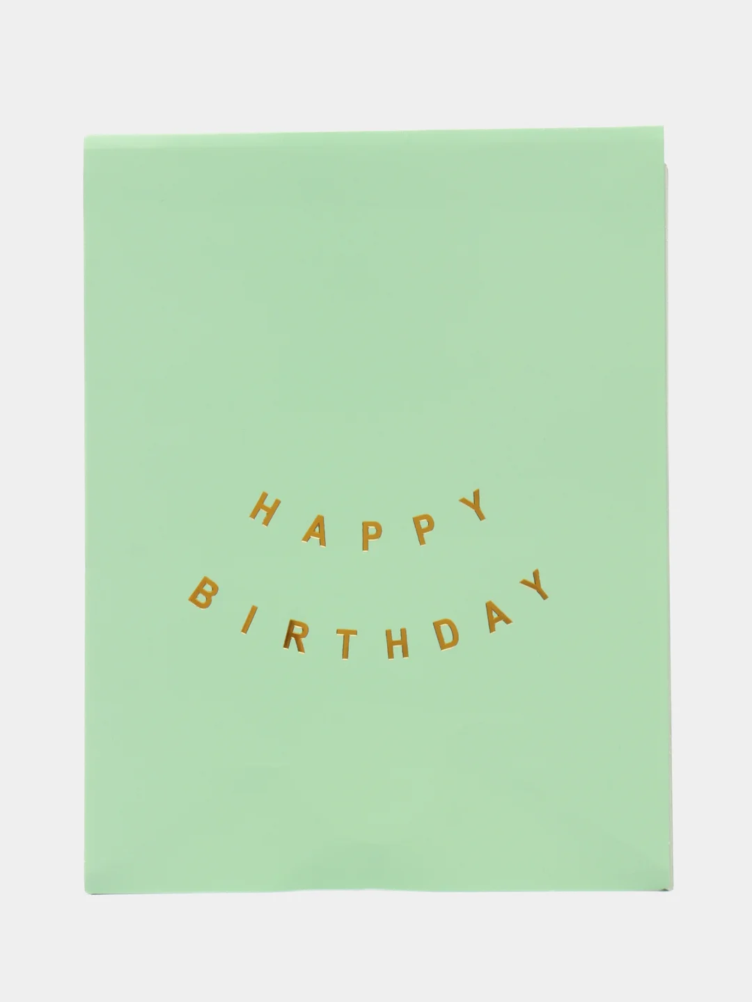 Белый растяжка бумажная на день рождения, из букв, "Happy Birthday", 16х20 см