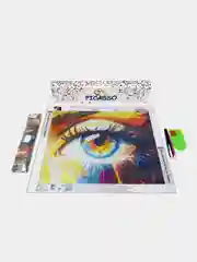 Алмазная мозаика "Глаз", 30 х 40 см, без подрамника