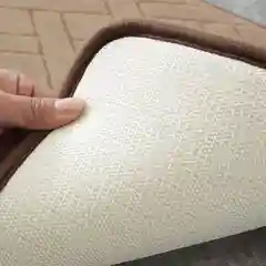 Бежевый коврик для ванной Мягкий, 40*60