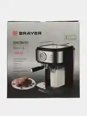 Кофеварка рожковая BRAYER BR1115, 15 бар, эспрессо, капучино, латте