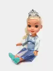 Светло-синий набор Холодное сердце / Музыкальная кукла Эльза Холодное сердце /Набор кукла Эльза и туфли