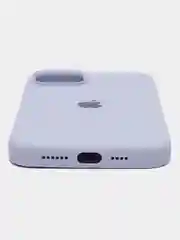 Лавандовый чехол Silicone Case для iPhone 14, 14 Pro, 14 Plus, 14 Pro Max, с закрытым низом