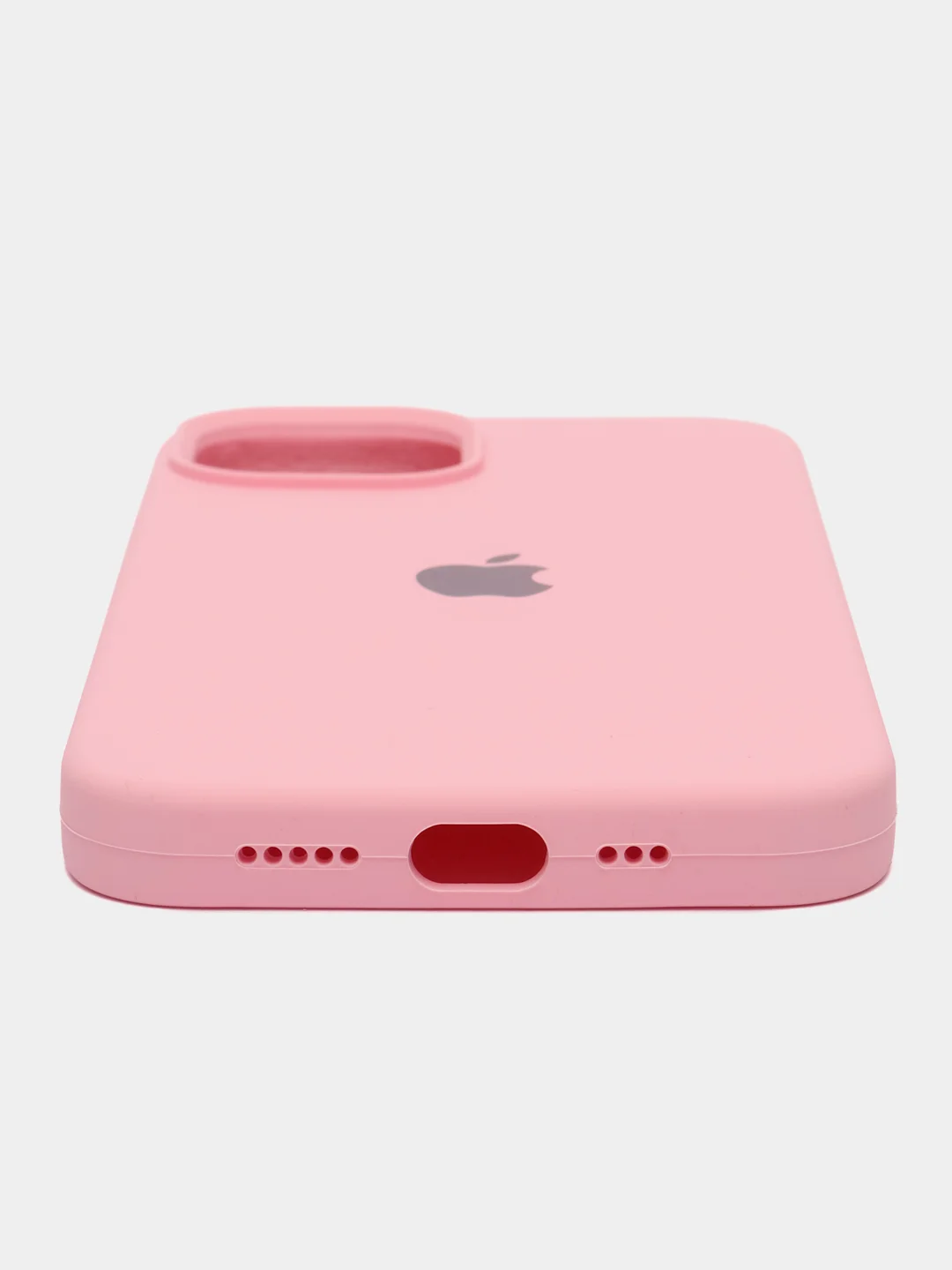 Пурпурный чехол Silicone Case для iPhone 14, 14 Pro, 14 Plus, 14 Pro Max, с закрытым низом