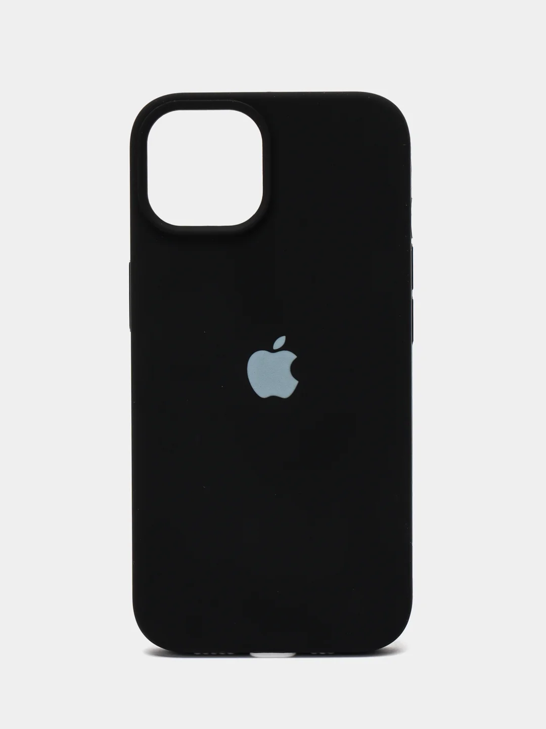 Черный чехол Silicone Case для iPhone 14, 14 Pro, 14 Plus, 14 Pro Max, с закрытым низом