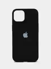 Черный чехол Silicone Case для iPhone 14, 14 Pro, 14 Plus, 14 Pro Max, с закрытым низом