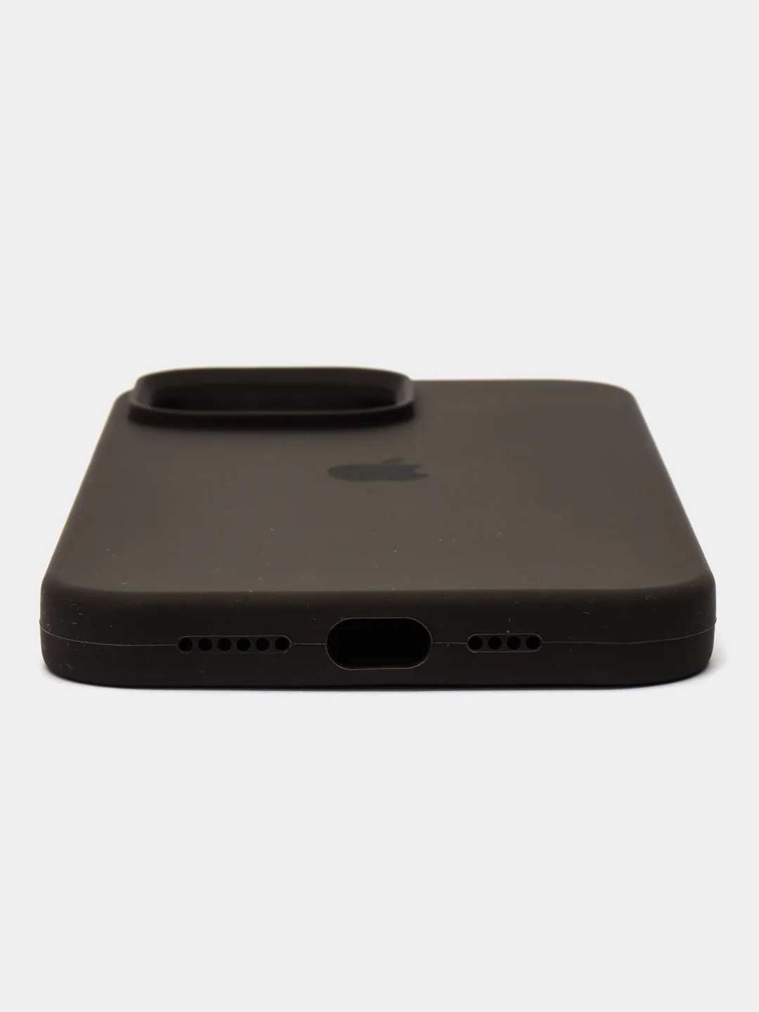 Тёмно-серый чехол Silicone Case для iPhone 14, 14 Pro, 14 Plus, 14 Pro Max, с закрытым низом