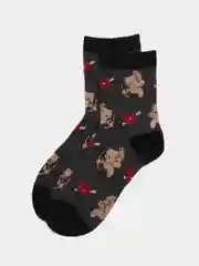 Черный носки новогодние унисекс, женские, мужские 10 пар