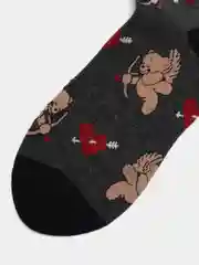 Черный носки новогодние унисекс, женские, мужские 10 пар