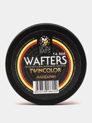 Бойлы нейтральной плавучести Wafters twincolor LION BAITS Мандарин 14мм