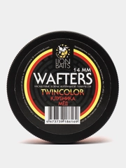 Бойлы нейтральной плавучести Wafters twincolor LION BAITS Клубника - Мед 14мм