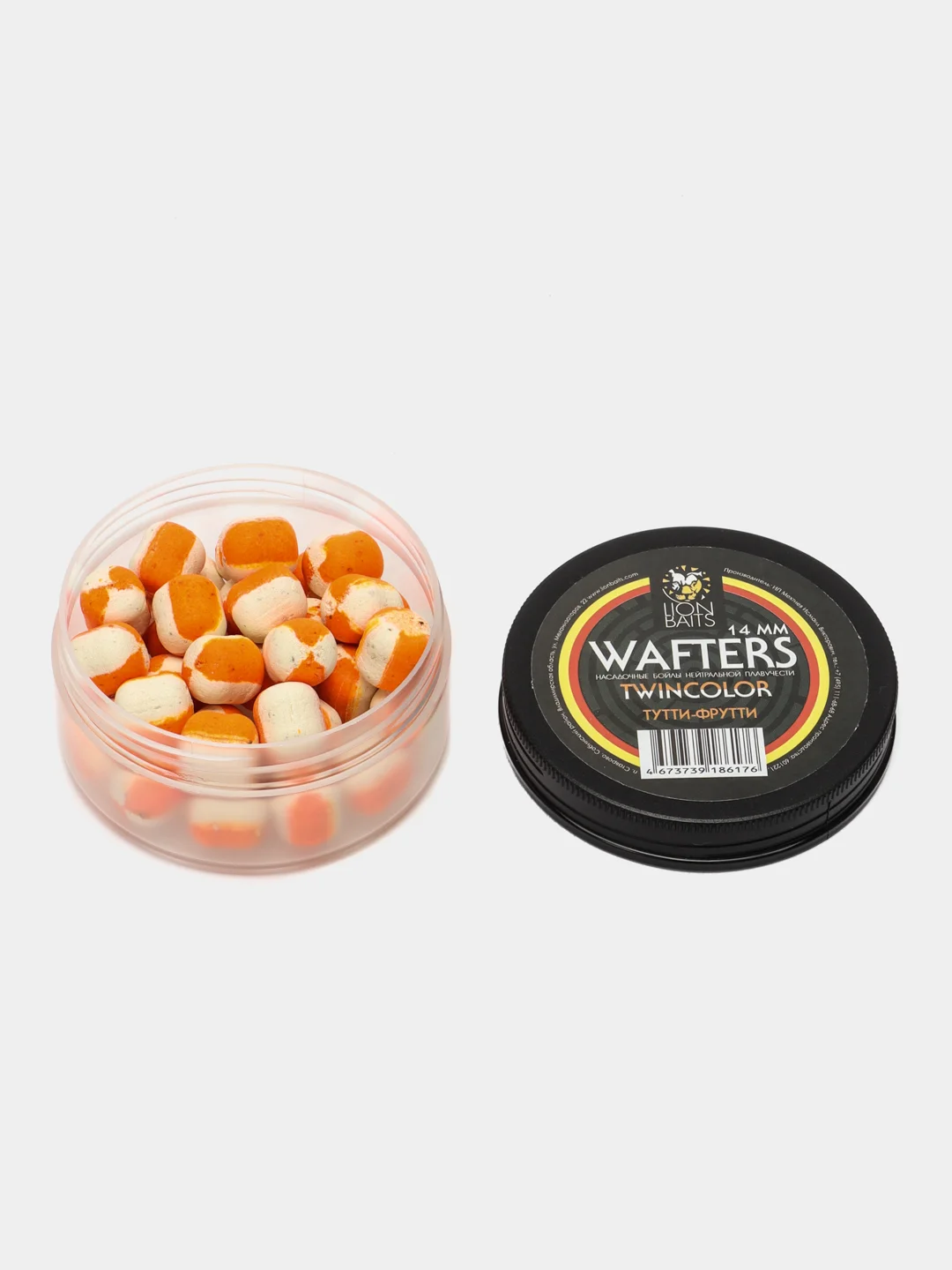 Бойлы нейтральной плавучести Wafters twincolor LION BAITS Тутти-Фрутти 14мм