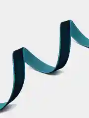 Тёмно-бирюзовый лента бархатная
