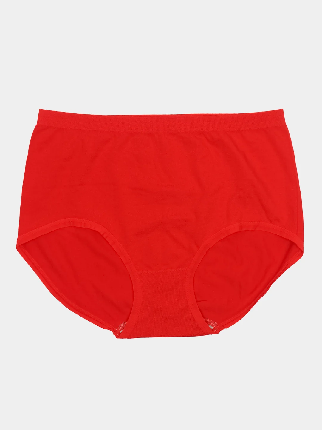 Красный трусы бесшовные, с высокой посадкой, one size 52-60, больших размеров