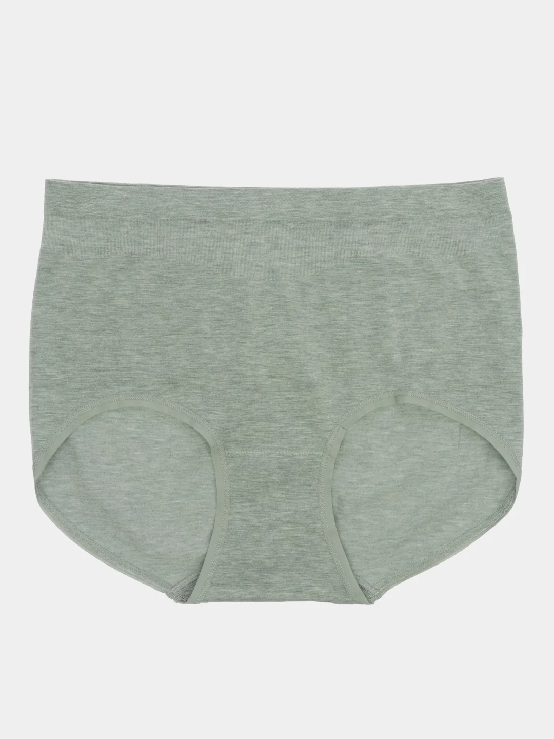 Зеленый трусы бесшовные, с высокой посадкой, one size 52-60, больших размеров