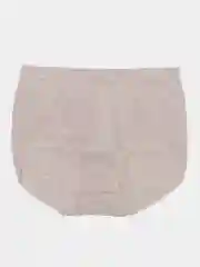 Бежевый меланж трусы бесшовные, с высокой посадкой, one size 52-60, больших размеров