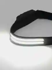 Черный фонарь налобный аккумуляторный светодиодный походный (два света)